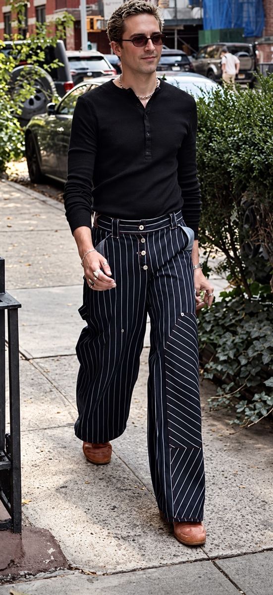 The Pinstripe — front campaign photograph